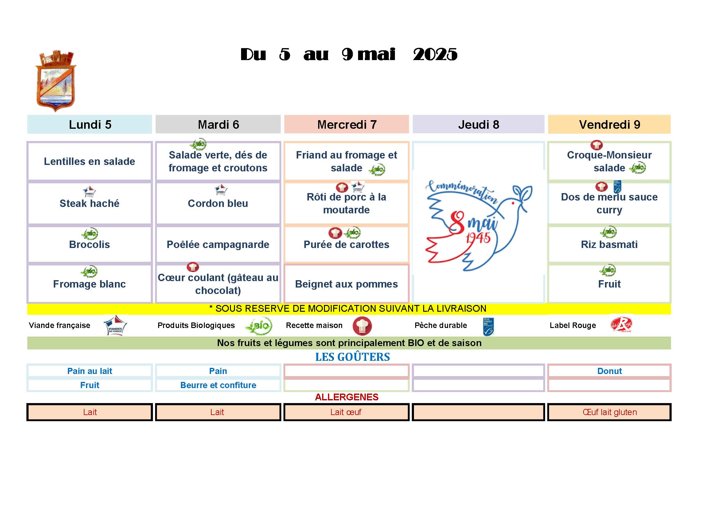2025 05 05 Menus Ecoles