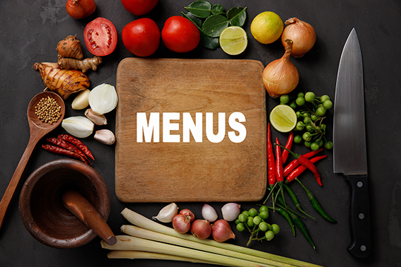 Thai Kitchen. Various Herbs, Spices And Ingredients On Dark Bac